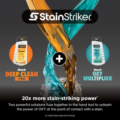 Shark StainStriker Portable Carpet & Upholstery Cleaner - Spot & Stain Eliminator with Tools & Solutions, Charcoal