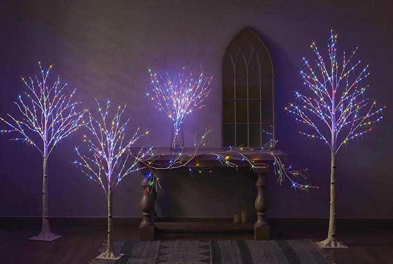 Birch Lighted Branches Battery Operated 100 Leds 8 Functions - Variation: Birch 8 Functions