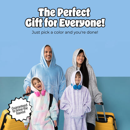 THE COMFY Dream | Lightweight Microfiber Fleece Wearable Blanket, Oversized Design with Hood from Shark Tank, Soft Oversized Pocket Blanket, Warm and Cozy Gifts