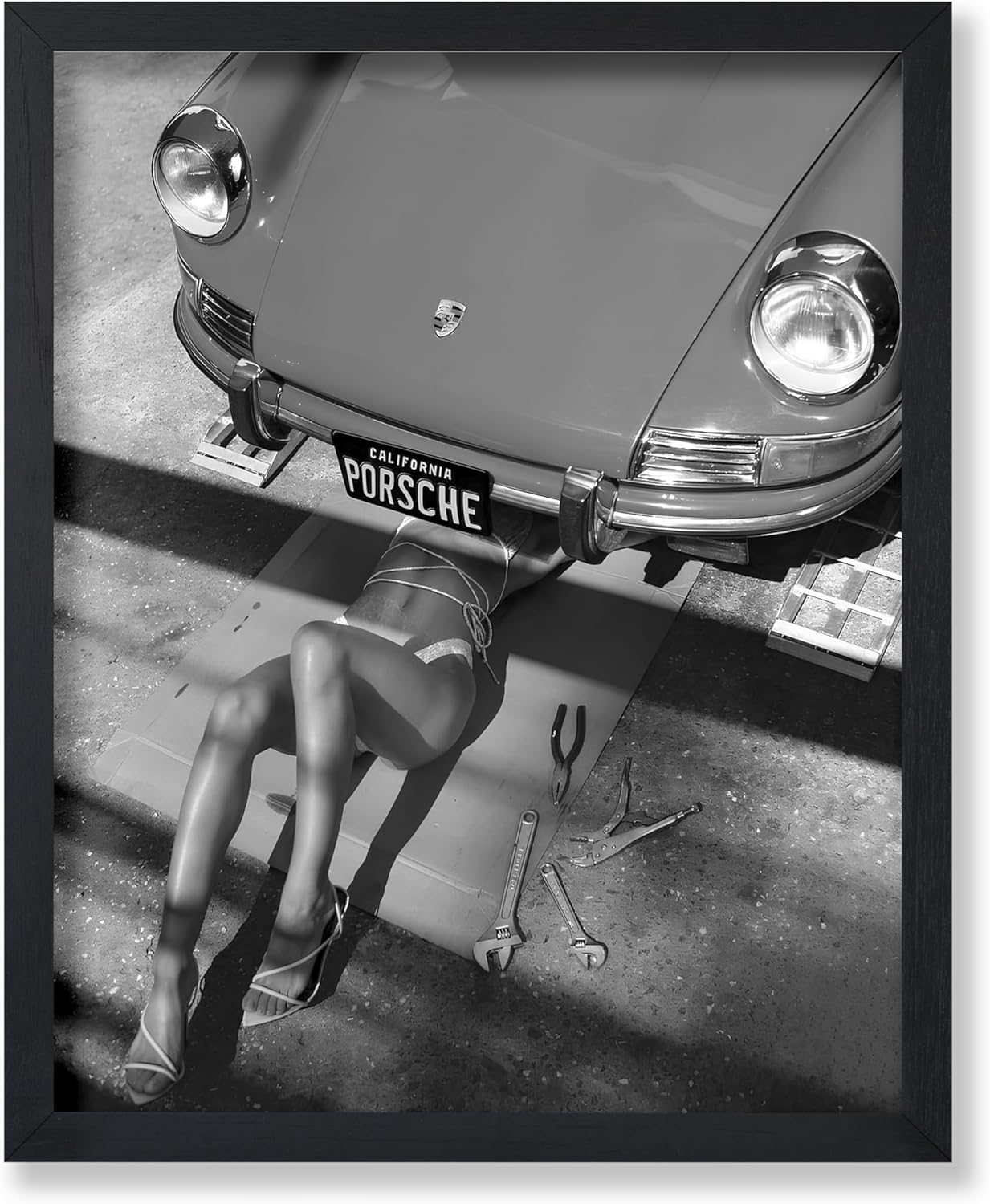 Poster Master Classic Car Poster - Sexy Mechanic Print for Car Enthusiasts - 8x10 Unframed Wall Art