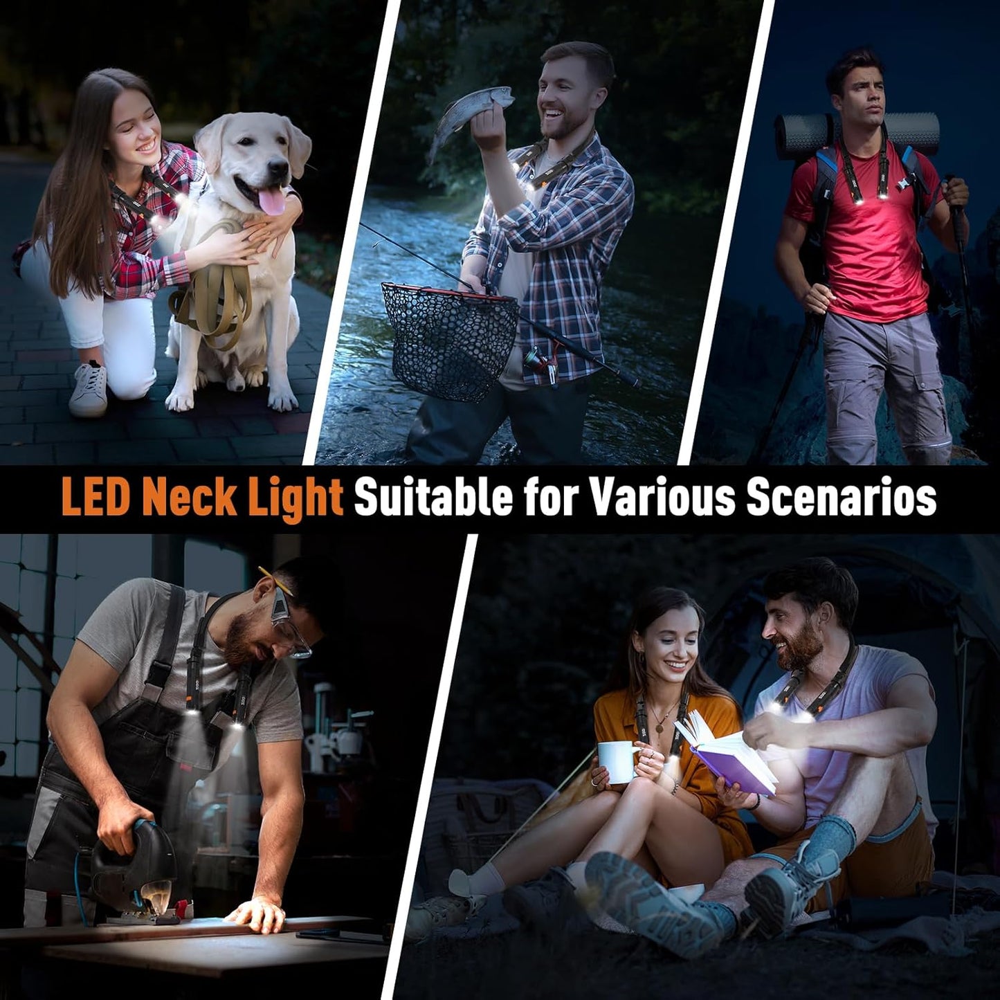 ZOOI Neck Light - Versatile Flashlight Lamp for Dads | Perfect Father's Day Gift for Men