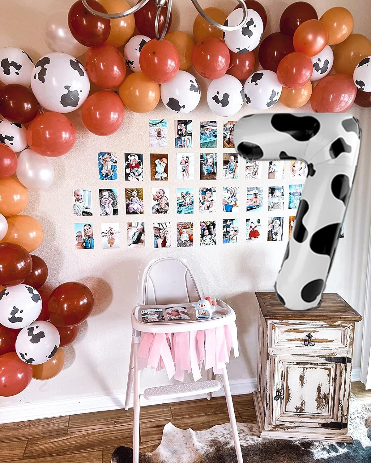Number 0 Balloon - 40 Inch Cow Print Design | Perfect for Farm-Themed Birthday Parties