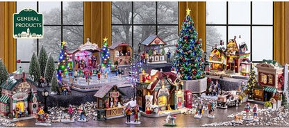 Lemax 15804 Christmas Village Facade - Tis The Season Shops Display | Festive Holiday Decor