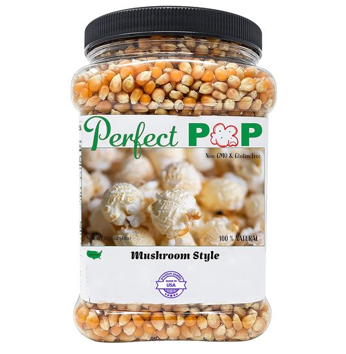 Concession Essentials Extra Large Gourmet Mushroom Popcorn Kernels - 4 lbs of Premium Flavor