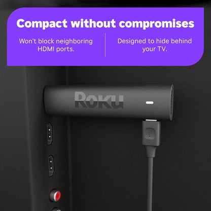 Roku Streaming Stick 4K - HDR & Dolby Vision Streaming Device with Voice Remote & Long-Range Wi-Fi
