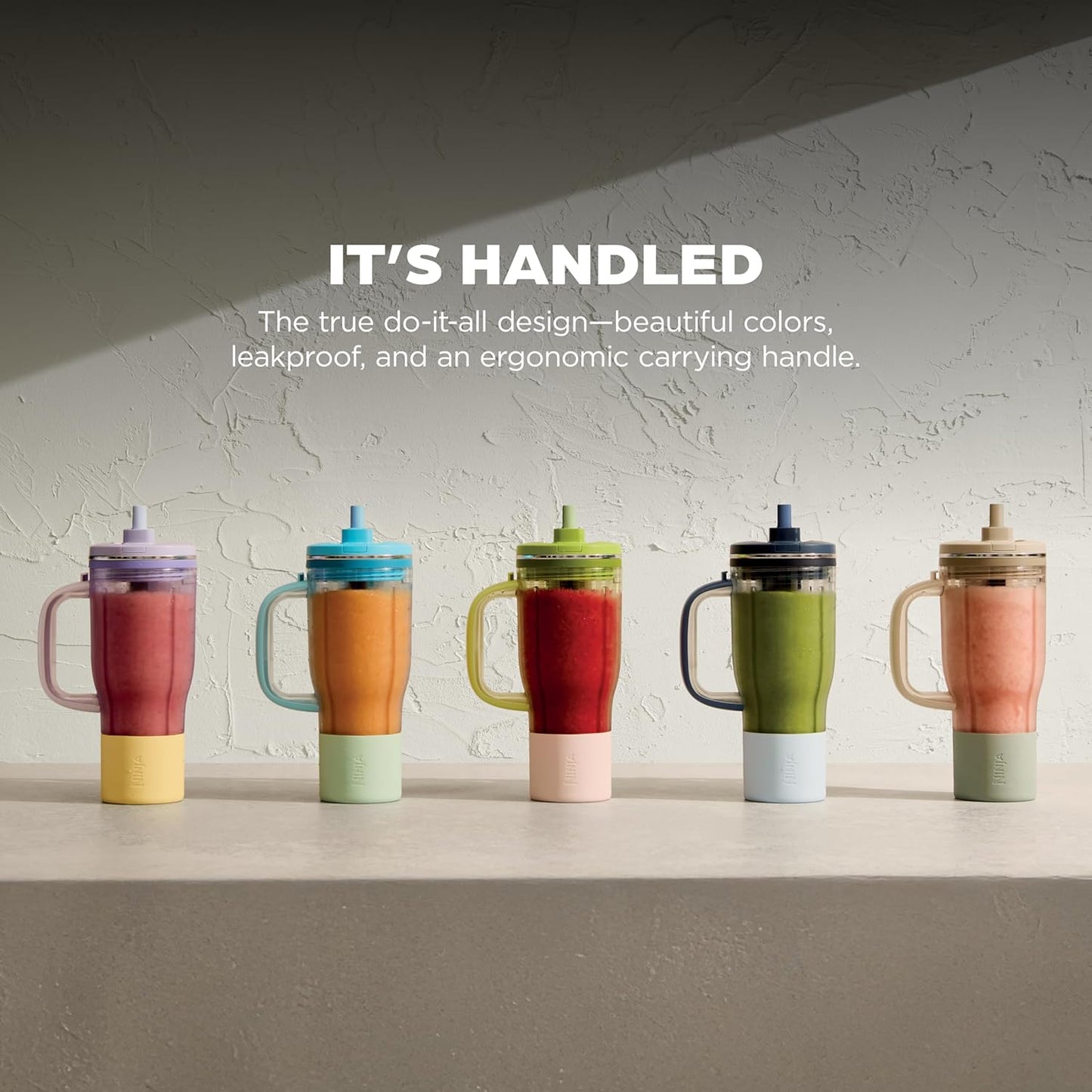 Ninja Blendboss™ Personal Blender - Smoothies & Frozen Drinks | 26oz Travel Tumbler with Leak-Proof Lid & Auto-iQ Technology | Stone Mint
