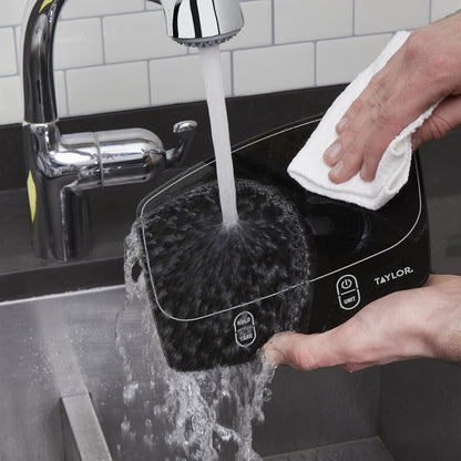 Taylor Waterproof Digital Kitchen Scale - Accurate Measurements Up to 11 Pounds | Sleek Black Design
