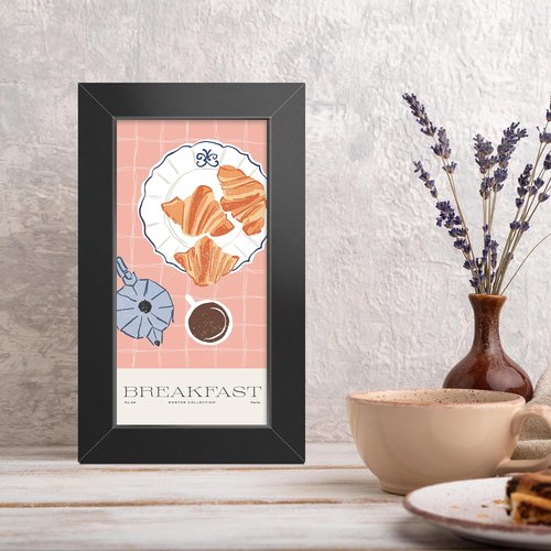 LaVie Home 3x5 Picture Frame - Classic Black Frame with HD Plexiglas for Vertical/Horizontal Display