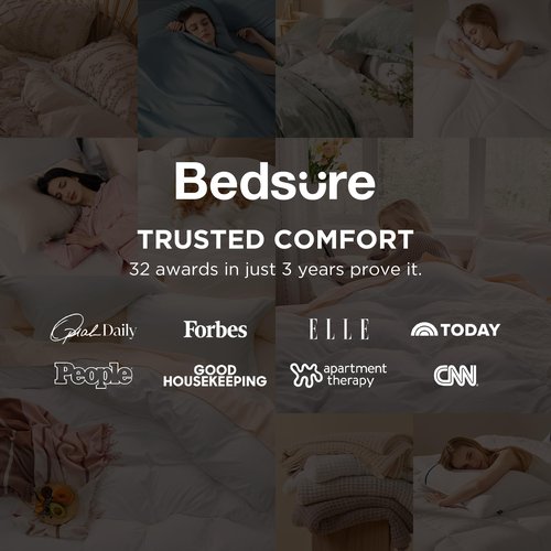 Bedsure Oversized King Duvet Cover Only - Prewashed Cotton-Like Polyester Extra Soft All Season Bedding, Includes 1 Duvet Cover 120x98 Inches with Zipper Closure, White, Comforter Not Included