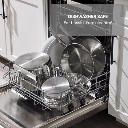 T-Fal Gourmet Stainless Steel Pan Set - 11" & 12" Induction Compatible Skillets | Dishwasher & Oven Safe to 500°F