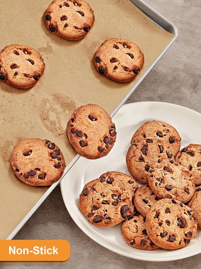 SMARTAKE Parchment Paper Sheets - 120 Pcs Non-Stick Baking Paper, 16x24 Inch, Unbleached for Air Fryer & Oven