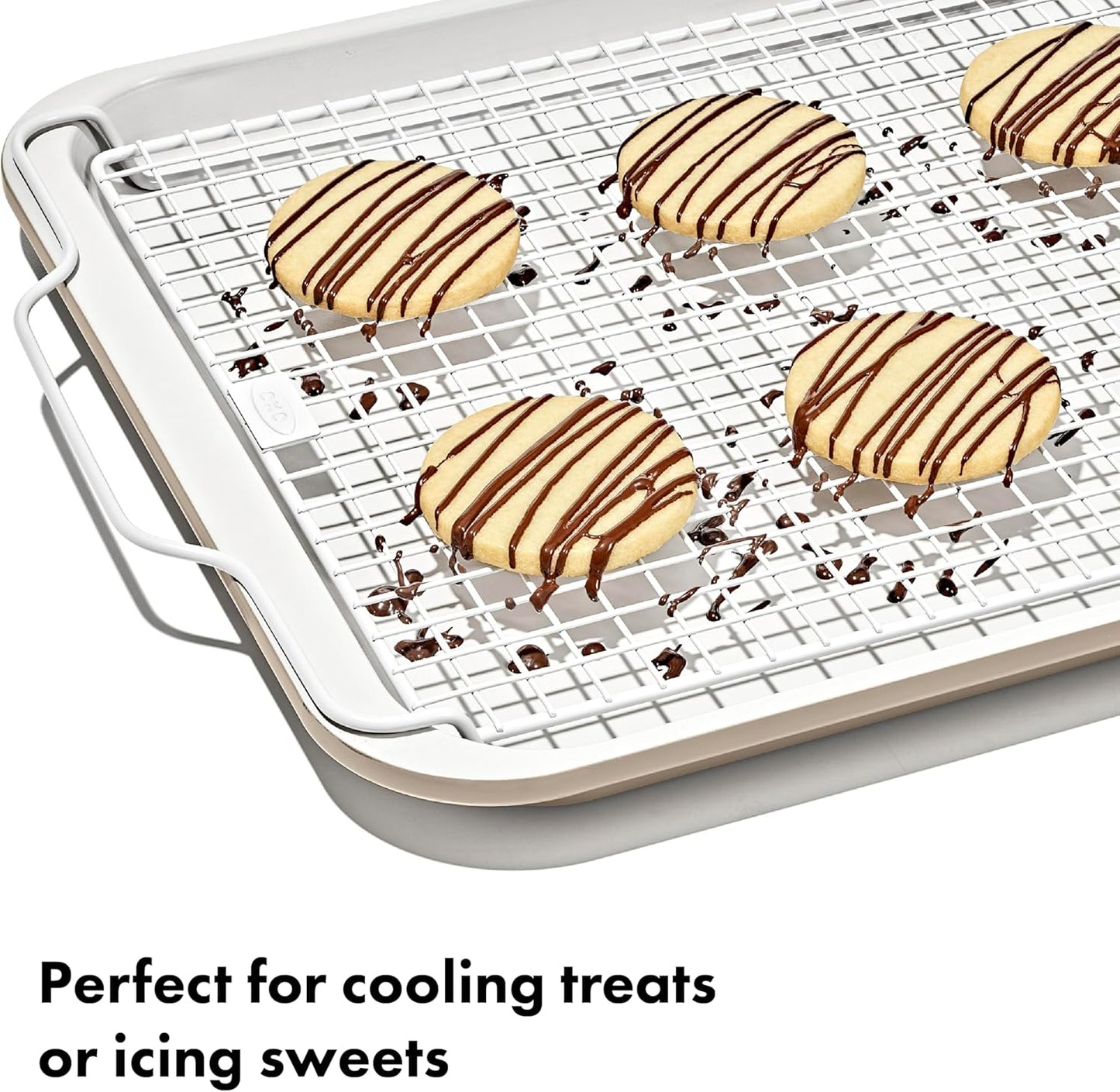 OXO Good Grips Non-Stick Pro Ceramic Coated Baking Rack - Versatile Cooling Rack for Perfect Baked Goods