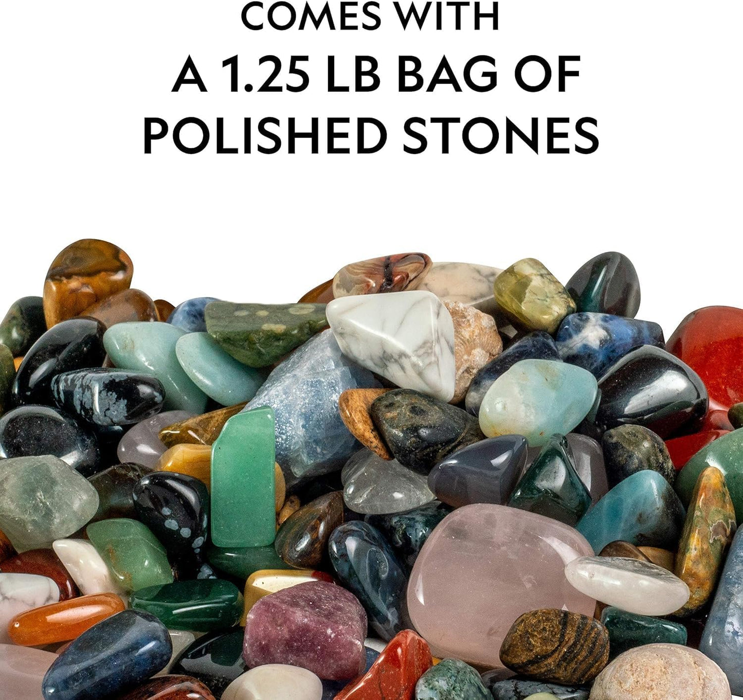 National Geographic Kids Rock Collection - 1.25 lb Assorted Rocks & Minerals STEM Kit for Classroom & Home