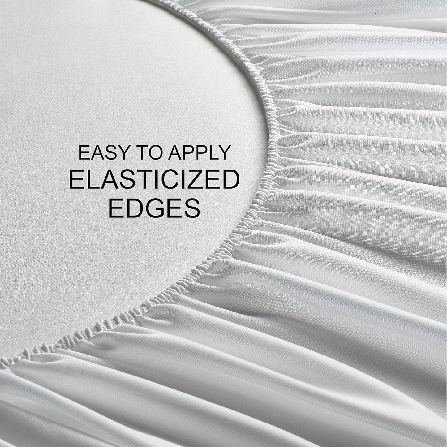 PURE BAMBOO King Mattress Protector - Waterproof, Breathable & Noiseless Cover for Moisture & Stain Protection