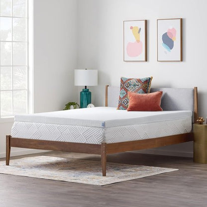 Linenspa Gel Infused Memory Foam Mattress Topper - 3 Inch Ventilated & Breathable - Washable Cover | Full XL