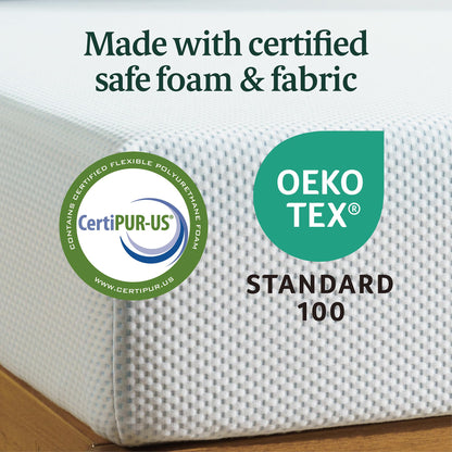 Zinus 6 Inch Green Tea Cooling Memory Foam Mattress [New Version], Full, Fiberglass Free, Medium Firmness, Cooling Gel Foam, Certified Safe Foams & Fabric, Mattress in A Box
