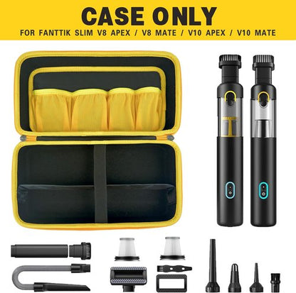 Fanttik Case for Slim V8/V10 Apex & Mate | Portable Hard Storage with Divider & Mesh Pocket