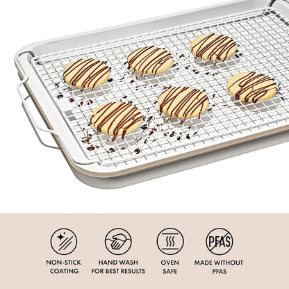 OXO Good Grips Non-Stick Pro Ceramic Coated Baking Rack - Versatile Cooling Rack for Perfect Baked Goods