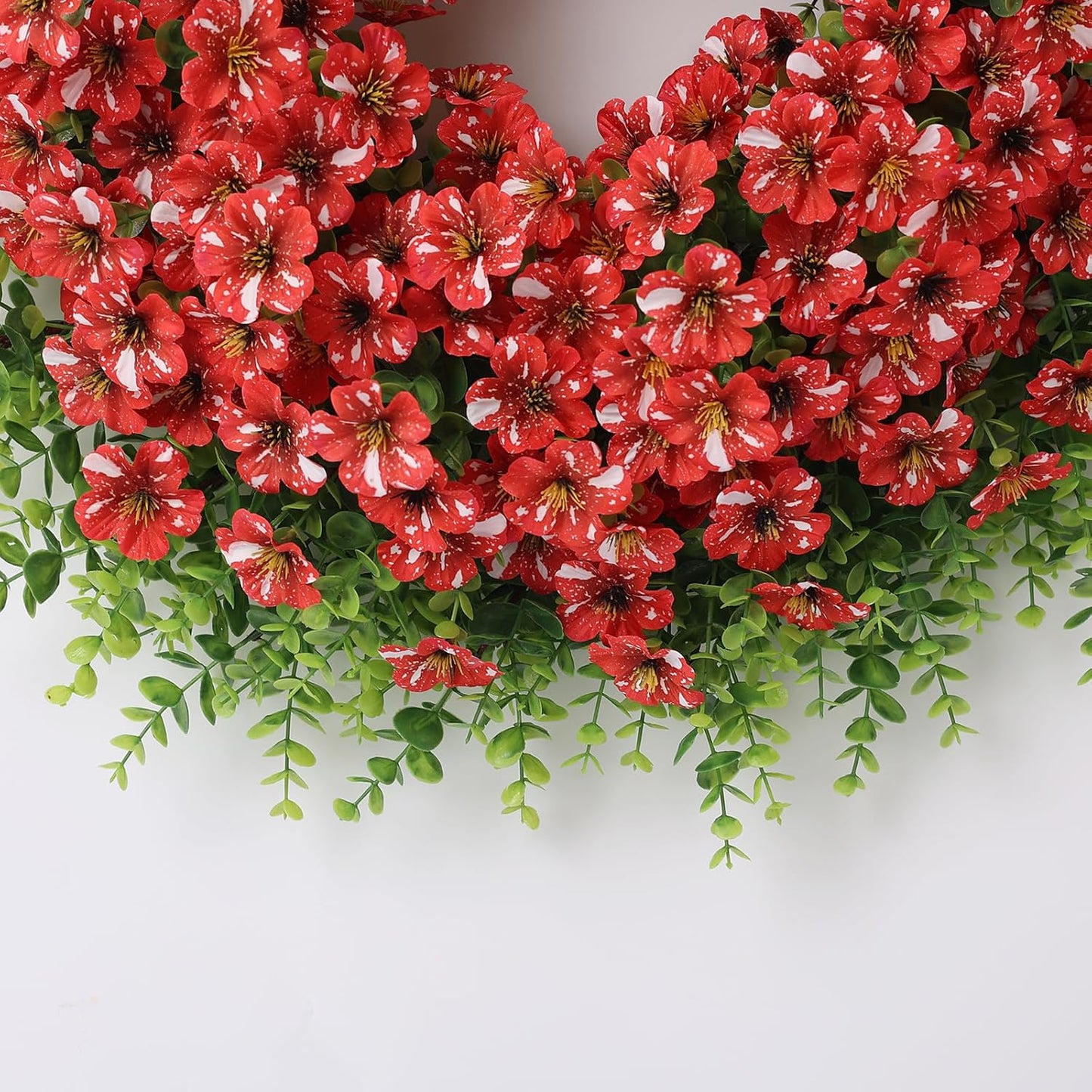 Starry Sky Morning Glory Wreath by [Brand Name] - 26" Faux Eucalyptus & Flower Decor for Spring/Summer