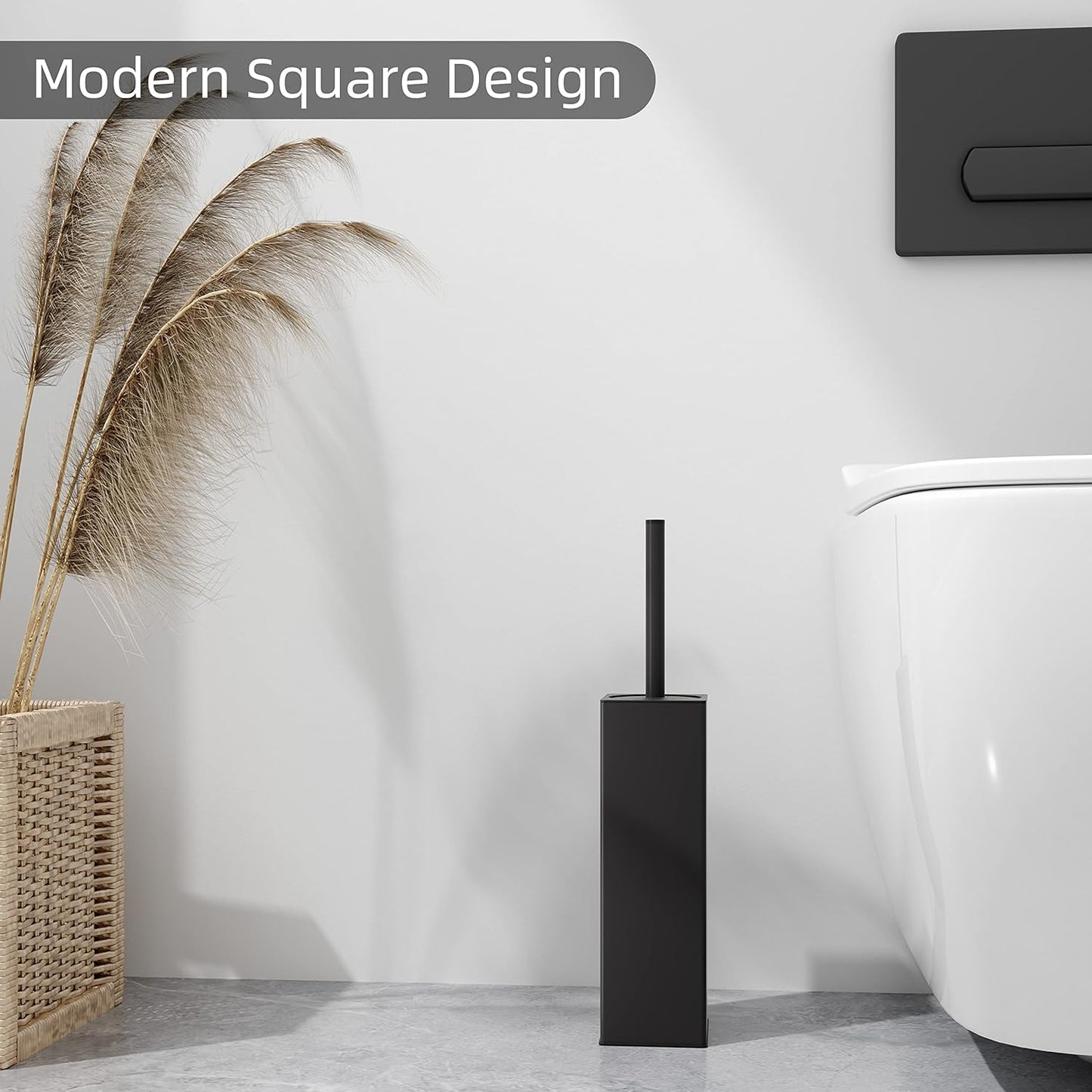 Regine Switzerland Stainless Steel Toilet Bowl Brush - Sleek Holder for Bathroom Organization