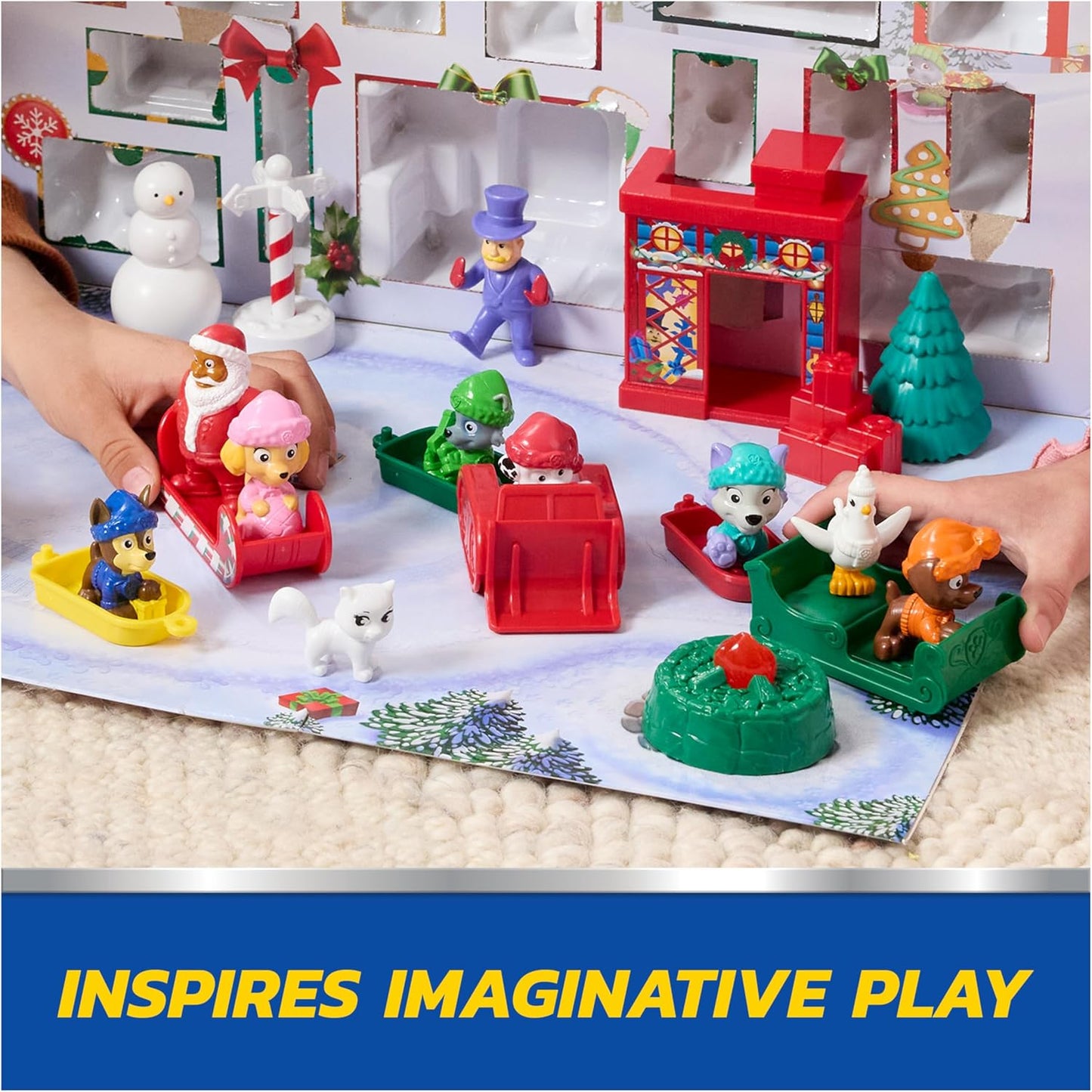 PAW Patrol Advent Calendar 2025 - 24 Surprise Toys with Figures, Mini Vehicles & Accessories for Kids 3+