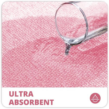 Bosap Bath Mat,Ultra Thin Bathroom Runner Rugs,Large Bath Mats for Bathroom,Quick Dry,Non-Slip,Machine Washable,Low Pile,Bath Rug,Shower Outside,Sink,Home Decor Accessories.Pink,3'x4'(36x48inch)