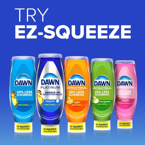 Dawn Ultra EZ-Squeeze Dish Soap, Dishwashing Liquid, Original, 3x22oz