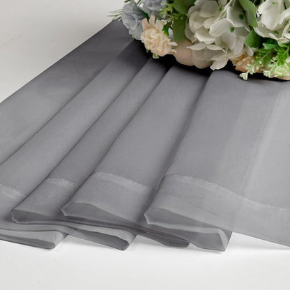OWENIE Grey Sheer Curtains, Sheer Curtains 78 inches Long 2 Panels Set, Rod Pocket Voile Fimly Gray Drapes for Living Room/Bedroom, 2pcs, Each 42" W x 78" L