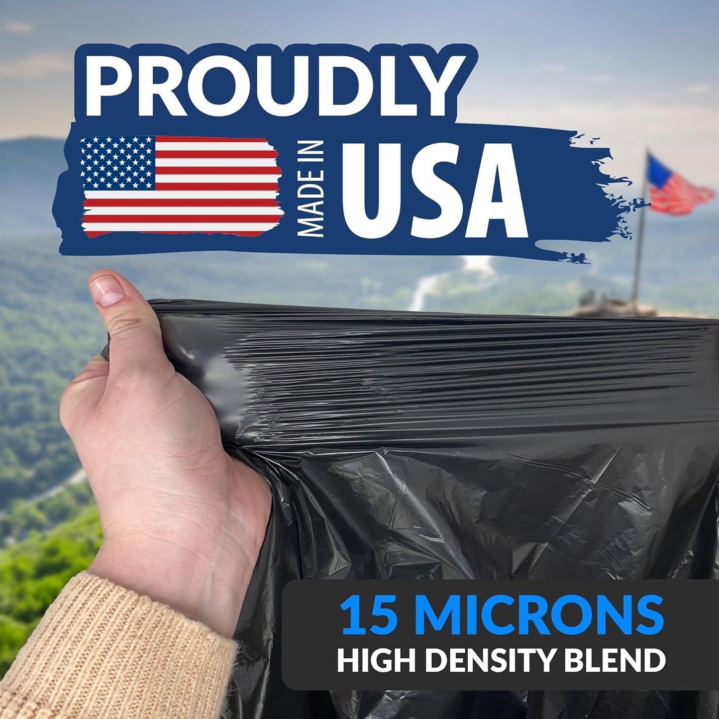 Reli. Heavy Duty 30-33 Gallon Trash Bags - 250 Count Bulk | Large Black Trash Bags Made in USA