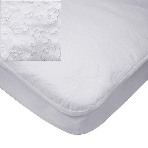 American Baby Company Waterproof Crib Mattress Protector - Soft, Quilted & Noiseless 52" x 28" Cover, White