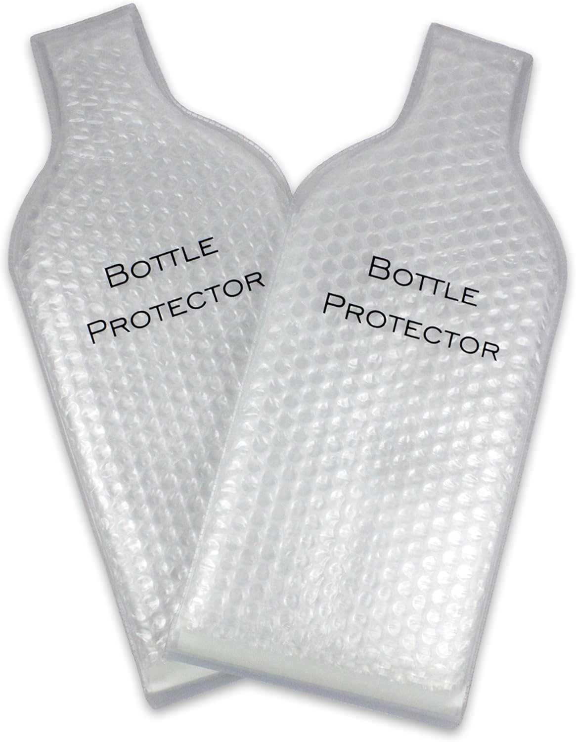 Reusable Wine Bottle Protector for Travel (4 Pack) - Wine Bags with Double Air Bubble Cushion Inner Skin and Leak Proof Exterior Ensures Safe Transportation in Luggage - Great Gift for Wine Lovers