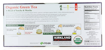 Kirkland Signature Organic Green Tea, 1.5 g, 100-count