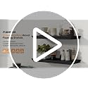 White 24 Inch Floating Wall Shelves Set of 2 with Crown Molding - 9.3" Deep