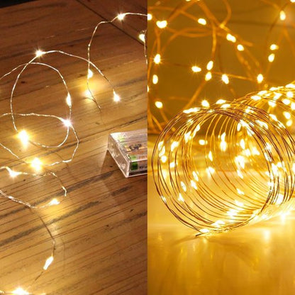 Ariceleo LED String Lights - 16.4ft Battery & 65.6ft USB with 8 Lighting Modes