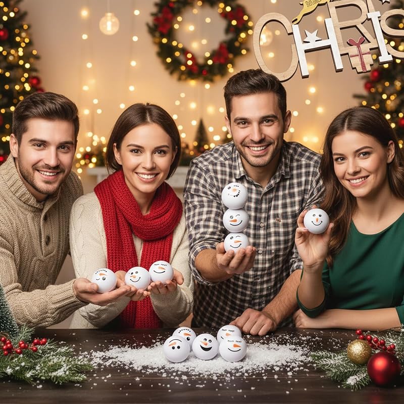 32 Pcs Snowman Stress Balls 2.5 Inch - Funny Xmas Play Toys (Variation of THIS listing: 32+2.5 Inch)