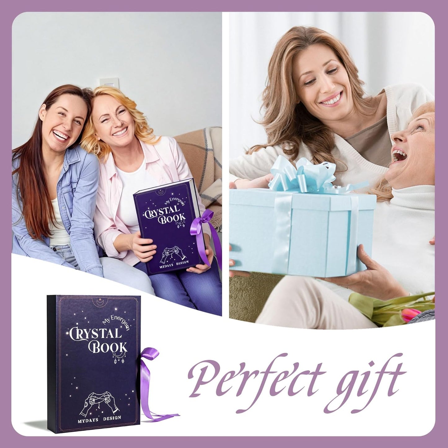 MYDAYS&DESIGN 2026 Crystal Advent Calendar - 12 Days of Zodiac Healing Crystals & Gemstones | Perfect Christmas Gift for Women, Teens & Girls