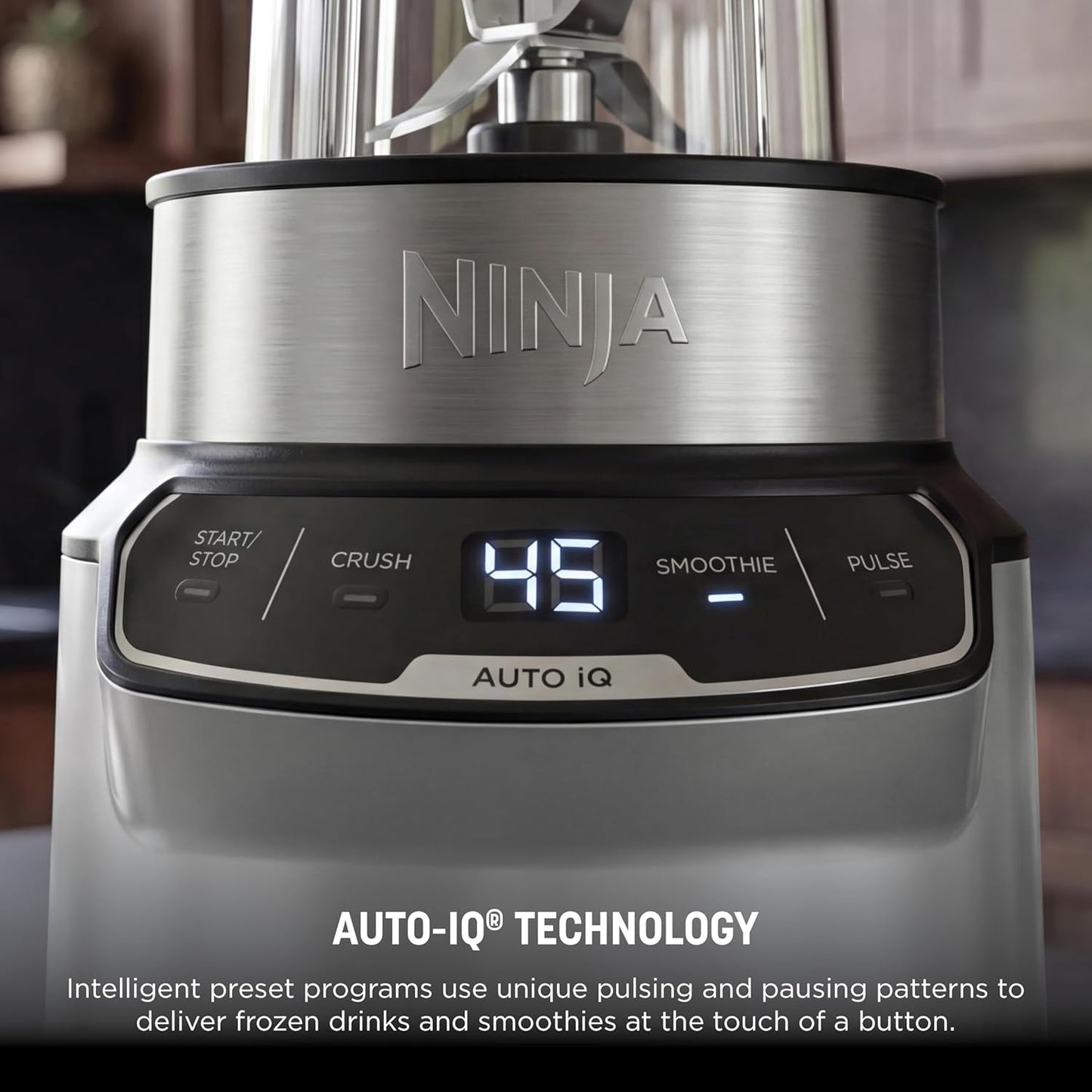 Ninja Nutri Pro Blender - Single Serve for Smoothies & Shakes | Includes 2 Cups & Lids | Silver