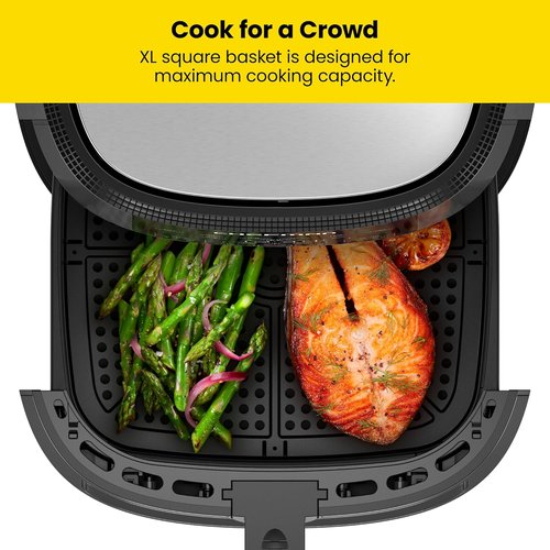 CHEFMAN Easy-View Air Fryer - 8 Qt Family Size with One-Touch Digital Control & Viewing Window