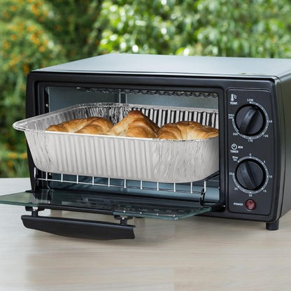 Aluminum 8x8 Pans With Lids - 20 Pack Disposable Foil Cake Pans - Perfect For Baking, Cooking & Freezing