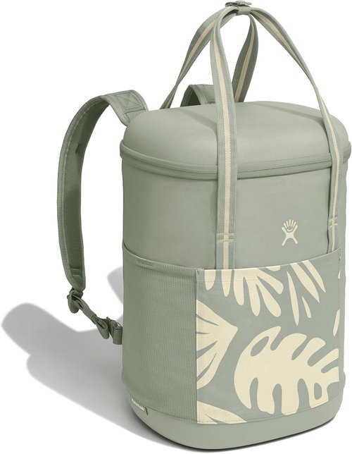 Hydro Flask Cooler Backpack - Insulated Soft Cooler for Outdoor Adventures - 20L in Botanical Bliss Green