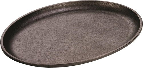 Lodge Cast Iron Griddle - 13.375" Oval Design for Perfect Cooking | Durable Black Finish