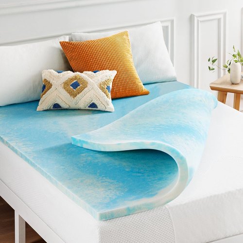 Best Price Mattress 2-Inch Swirl Gel Memory Foam Topper - Cooling & Comfortable | Twin Size