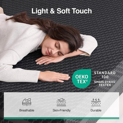 Novilla Queen Mattress 12 Inch, Queen Gel Memory Foam Mattress for Spinal Alignment, Responsive Support & Refreshing Sleep Comfort, with Green Tea-Infused Foam, Medium Firm, Mattresses in a Box