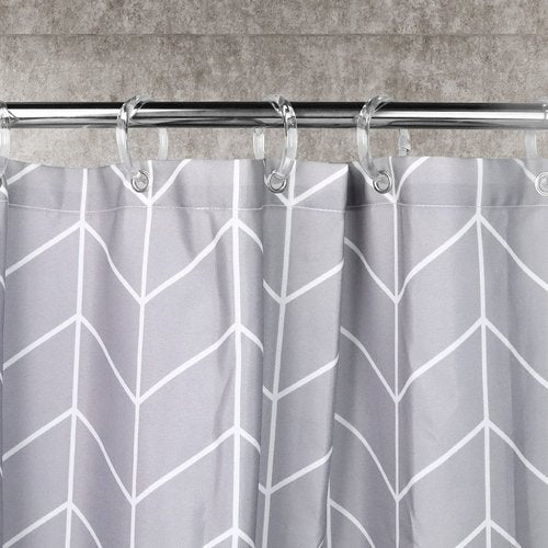 Qulable Clear Plastic Shower Curtain Rings, 12 PCS Circular Plastic Shower Curtain Hooks for Bathroom Shower Curtain Rod, Clear Shower Hooks for Shower Curtain, O Shaped Shower Rings for Curtain