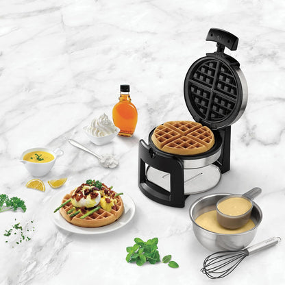 Cuisinart Belgian Waffle Maker - 1" Thick Round Waffles | Easy Flip Design, WAF-F30NAS