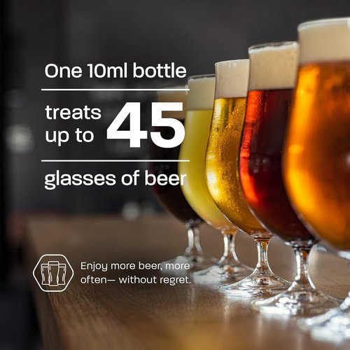 Drop It Drops for Your Hops - 10 mL Bottle - Naturally Reduces Sulfites and Tannins in Any Beer - Portable & Easy to Use - Treats Up to 35-45 Beers - USA Made - Vegan Friendly