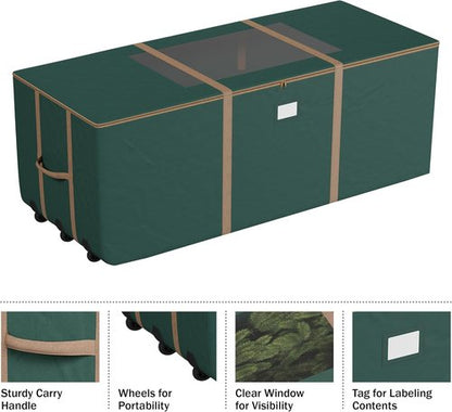 Elf Stor Rolling Storage Bag - 12FT Durable Bag with Wheels & Handles for Cushions, Clothes & More | Green