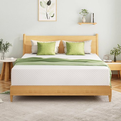 EGOHOME Twin XL Memory Foam Mattress - 14 Inch Cooling Gel Bed Mattress | Medium Firm Support, CertiPUR-US Certified, 80''L x 38''W