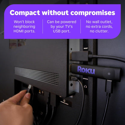 Roku Streaming Stick HD - HD Streaming Device with Voice Remote | Access Free & Live TV