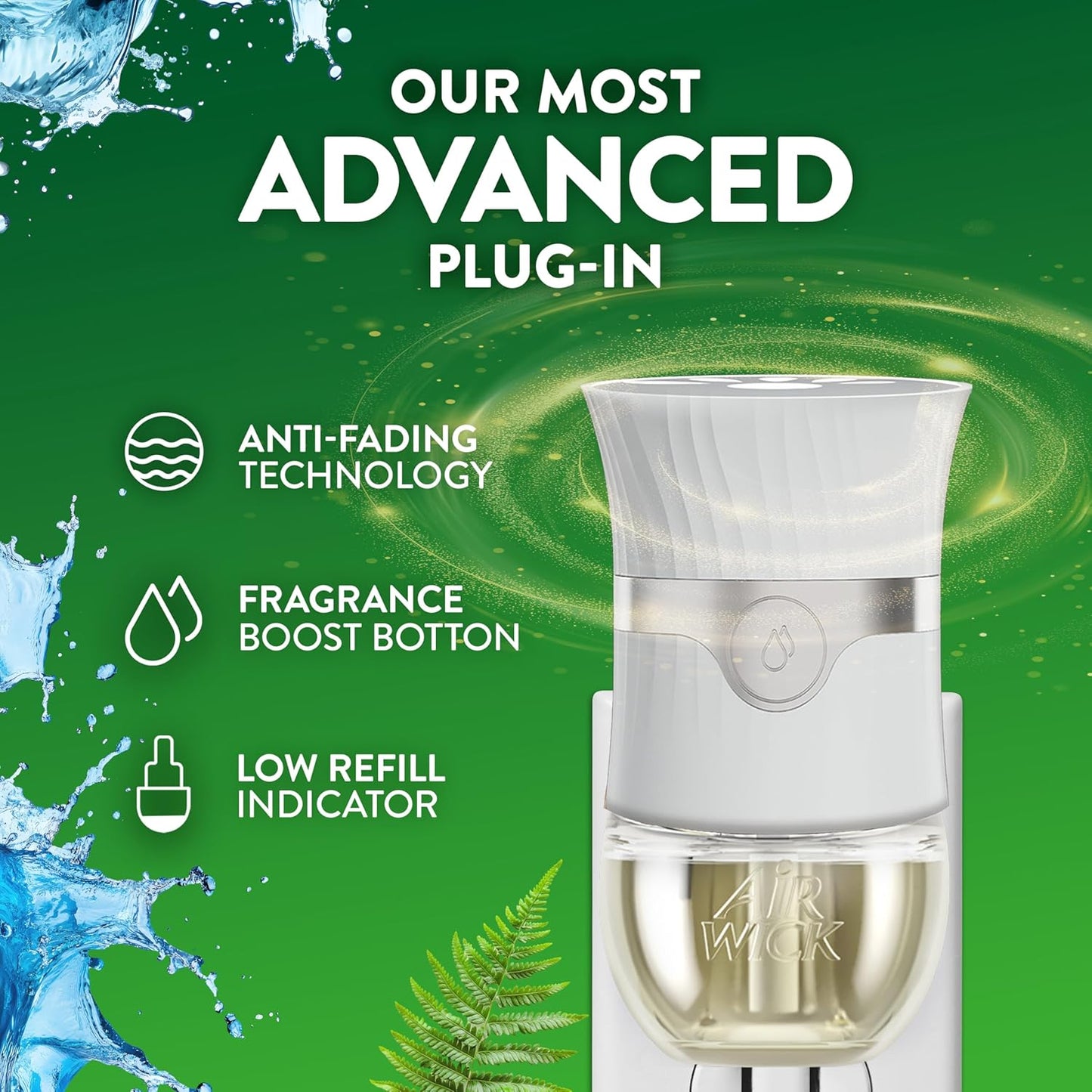 Air Wick Scented Oils - Fresh Waters Fragrance | 0.67 Fl Oz Refill for Home Ambiance